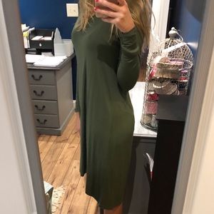 GAP Dresses - Olive/Army Green long Sleeve Tshirt Dress GAP Dresses - Olive/Army Green long Sleeve Tshirt Dress